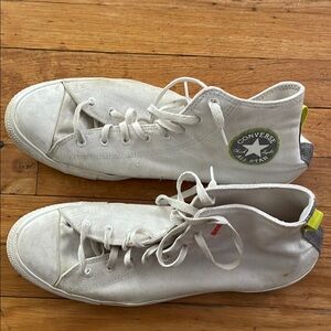 Converse White High-Top Sneakers